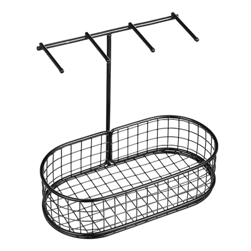 Amosfun Schlüsselablage aus Eleganter Schlüsselhalter und Eingangsdekor Kompakte Schlüsselleiste mit Haken Stilvoller Organizer für Schlüssel Schmuck und Kleinigkeiten von Amosfun