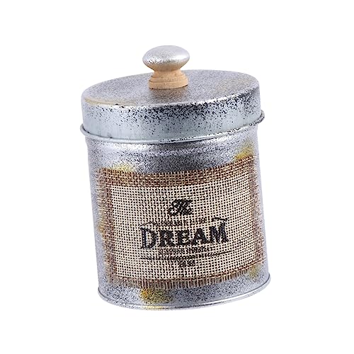 Amosfun Eisen-tee-vorratsdose Küchen-eisen-vorratsdosendeckel Vorratsdosen für Zuhause Zum Ordnen Silber Vintage-stil Amosfun Eisen-tee-vorratsdose Küchen-eisen-vorratsdosendeckel Vorratsdosen für Zuhause Zum Ordnen Silber Vintage-stil von Amosfun