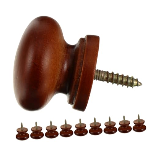 Amosfun Schubladenknöpfe aus Massivholz, rund, Einzelloch, selbstschneidend, für Schränke, Kommoden, Kleiderschränke, feuchtigkeitsbeständig, rustikaler Stil, 10 Stück Amosfun Schubladenknöpfe aus Massivholz, rund, Einzelloch, selbstschneidend, für Schränke, Kommoden, Kleiderschränke, feuchtigkeitsbeständig, rustikaler Stil, 10 Stück von Amosfun