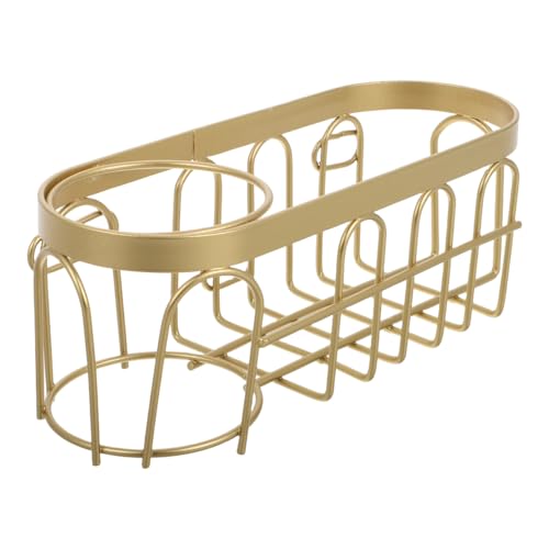 Amosfun Schwammregal Spülbecken-Schwamm- Küchenspüle-Organizer Mit Bürstenhalter Kein Bohren Golden von Amosfun