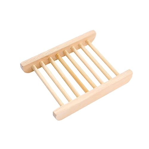 Amosfun Seifenschale Abtropfgestell für Badezimmer Holz Kompakt Ordentlich Unterschied Akzeptabel von Amosfun