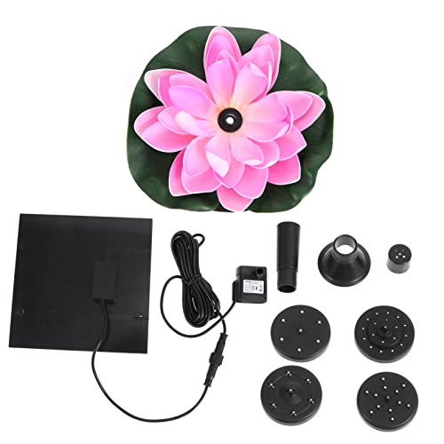 Amosfun Solarbrunnen Lotusbrunnen Im Freien Gartenbrunnen Schwimmender Brunnen Schwimmender Springbrunnen Für Pool Solarbetriebener Brunnen Wasserfontäne Teichbrunnen Draussen Eva von Amosfun