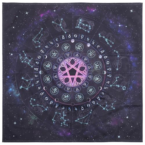 Amosfun Tarot Wahrsagerei Tischdecke Prop Chakren S Astrologie Tischdecke Tarot Spiel Desktop Tuch Wahrsagerei Werkzeuge von Amosfun