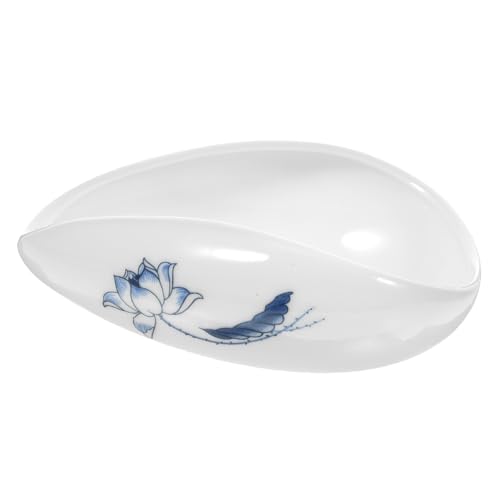 Amosfun Kreativer Teelöffel in Blattform Aus Keramik Traditioneller Chinesischer Teeschaufel Handgefertigtes Tee Zubehör Für Teeliebhaber Für Grünen Tee Und Gewürze Vielseitig von Amosfun