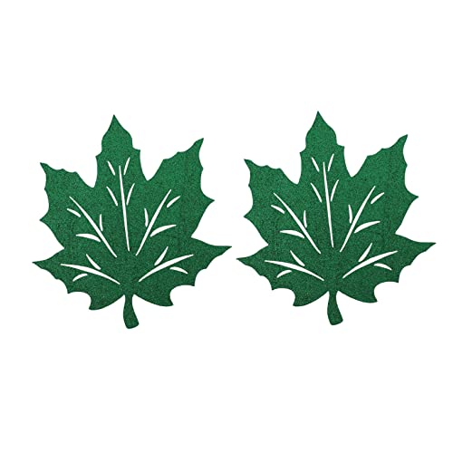 Amosfun Thanksgiving-tischsets 2er-Set Vlies-tischsets mit Ahornblättern für Esszimmerdekoration von Amosfun