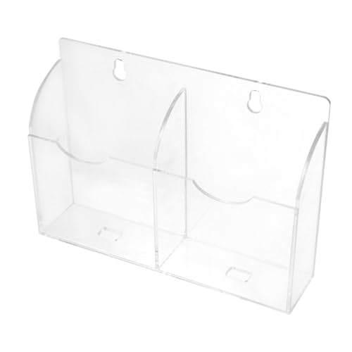 Amosfun Transparenter Eisschaufelhalter mit Fächern Praktischer Organizer für Küchengeräte zu Installieren und Leicht zu Reinigen von Amosfun
