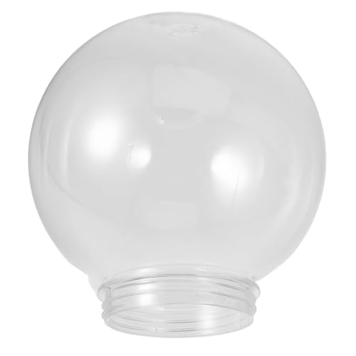 Amosfun Transparenter Kunststoff Kugellampenschirm Leichter Widerstandsfähiger Lampenschirm für Außenlampen Garten Terrasse Ersatzlampenschirm mit Einfacher Montage und Dekorativem Design von Amosfun