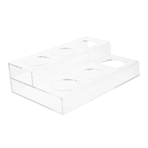 Amosfun Transparentes Weinregal für Flaschen Praktischer Aufbewahrungshalter für Kaffee Gewürze und Sirup für Kaffee und Hausbars von Amosfun