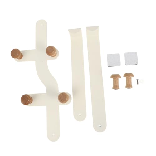 Amosfun Türgarderobe mit Robusten Holz-haken zum Einhängen Tür Platzsparender Organizer für Kleidung Handtücher und Küchenutensilien Einfache Montage ohne Bohren Stabil und Vielseitig von Amosfun