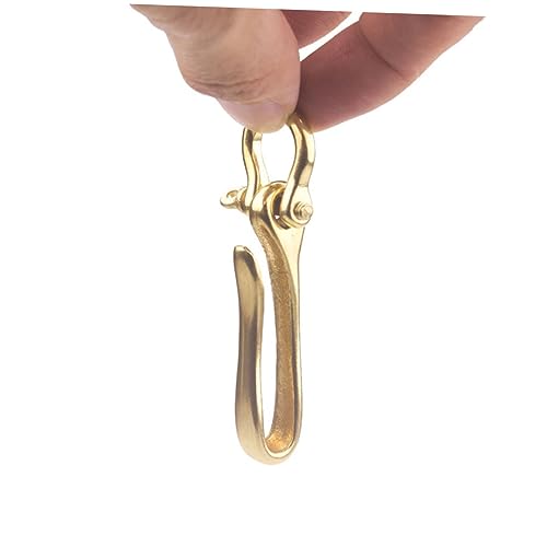 Amosfun U Förmiger Schlüsselring Massivem Messing Praktische und Stylische Schlüsselbundschnalle Kompakte Form für DIY Projekte Hochwertiger Allergiefreier Schlüsselhalter für Taschen und von Amosfun
