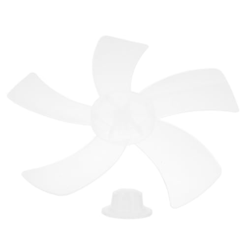 Amosfun Ventilatorblatt Ersatzteil Transparent Weiß Robustes Ersatzteil für Tisch Stand und Wandventilatoren Einfache Werkzeugfreie Montage für Verbesserte Luftzirkulation und Langlebige von Amosfun