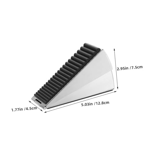 Amosfun Verstellbarer, robuster Türstopper, federbelasteter Edelstahl-Türkeil für Windschutz und Schlagfestigkeit, verschleißfest, für Zuhause, Büro und gewerbliche Nutzung von Amosfun