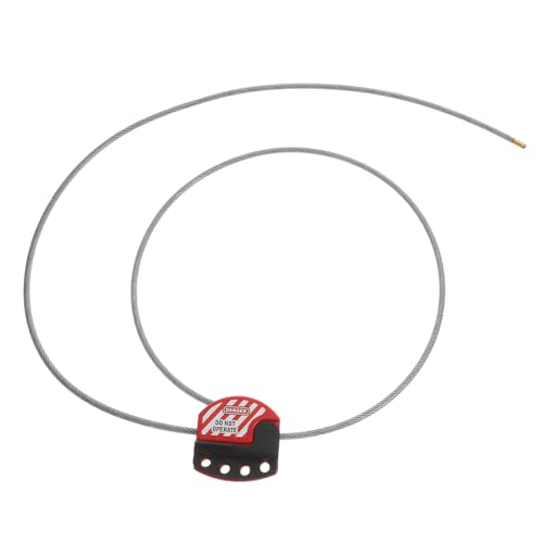Amosfun Verstellbares Sicherheitskabelschloss aus mit Vinylbeschichtung Hochstarkes Kabel für Industrielle Anwendungen für Tagout Amosfun Verstellbares Sicherheitskabelschloss aus mit Vinylbeschichtung Hochstarkes Kabel für Industrielle Anwendungen für Tagout von Amosfun