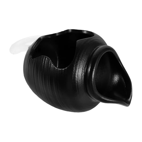 Amosfun Vintage Ceramic Waterfall Fountain Jar mit Zirkulierendem Wasserfluss Wetterfester Gartenbrunnen und Hydroponischer Pflanzgefäß für Stilvolle Außen und Innenbereiche von Amosfun