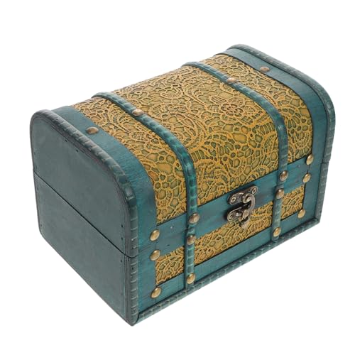 Amosfun Vintage Holz Schmuckbox mit Deckel Multifunktionale Truhe für Schmuck Erinnerungsstücke und Deko Aufbewahrungselement für Zuhause und Filmprops Amosfun Vintage Holz Schmuckbox mit Deckel Multifunktionale Truhe für Schmuck Erinnerungsstücke und Deko Aufbewahrungselement für Zuhause und Filmprops von Amosfun