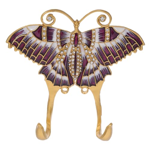 Amosfun Vintage Schmetterling Wandhaken Metall mit Doppelhaken Europäischer Retro-stil Dekorativer Haken für Handtücher Mäntel Schlüssel Handtaschen Platzsparend Einfach zu Montieren Amosfun Vintage Schmetterling Wandhaken Metall mit Doppelhaken Europäischer Retro-stil Dekorativer Haken für Handtücher Mäntel Schlüssel Handtaschen Platzsparend Einfach zu Montieren von Amosfun