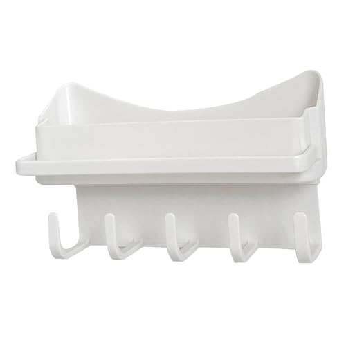 Amosfun Wandmontierter Haaraccessoire Organizer Weiß Wandhänger für Haarreifen Haarklammern Haarschleifen Multifunktionaler Aufbewahrungsständer für und Lippenstift Platzsparend und von Amosfun
