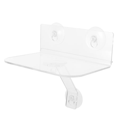 Amosfun Wandregal aus Acryl, stabiles Schweberegal für Blumentöpfe und Wohnkultur für Wohnzimmer, Schlafzimmer und Büro, Display, mühelose Installation mit Saugnäpfen Amosfun Wandregal aus Acryl, stabiles Schweberegal für Blumentöpfe und Wohnkultur für Wohnzimmer, Schlafzimmer und Büro, Display, mühelose Installation mit Saugnäpfen von Amosfun