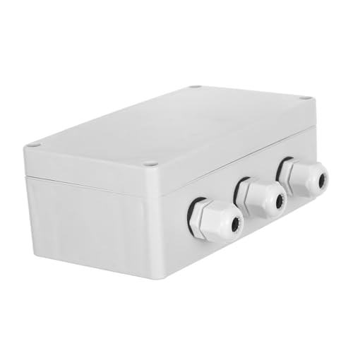 Amosfun Wasserdichte Außenstrom-verteilerdose Verteilerkasten mit Anschlüssen für Flexible Stromverteilung und Zuverlässigen Schutz bei Videoüberwachung und Mehrgerätebetrieb von Amosfun