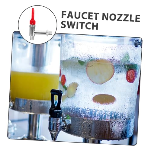 Amosfun Wasserhahn Kupfer Wasserhahn für Heißwasserbereiter mit Griff Temperaturbeständig Wiederverwendbarer Wasserbehälter Auslauf für Sojamilch Milchtee und Heißwasser Vielseitig von Amosfun