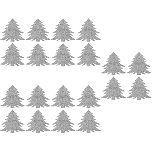Weihnachten Besteckhalter Weihnachtsbaum Bestecktasche Besteckbeutel: 20 Stücke Filz Tannbaum Christbaum Tanne Besteckhülle Messer Geschirr Tasche Beutel Tischdeko Xmas Dinner Party Deko von Amosfun