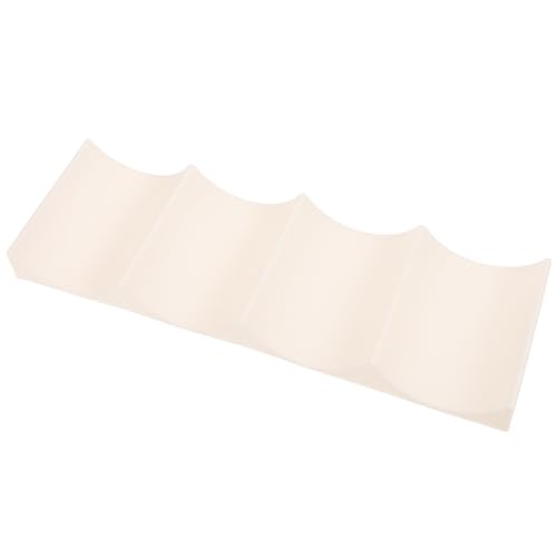 Amosfun Weinregal im europäischen Stil, stapelbar, Kunststoff, Weinflaschenhalter mit Rutsch-Design, für Küchenarbeitsplatten, Speisekammer und Kühlschrank, Milchweiß, organisiert bis zu Flaschen für von Amosfun