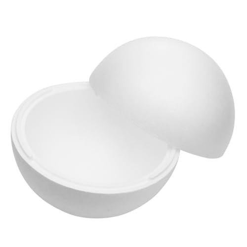 Amosfun Weiße Schaumstoffkugeln 40 cm Riesen-Styroporkugeln Glattes Polystyrol Styropor Runde Schaumstoffkugeln Für Weihnachtliche DIY-Ornamente von Amosfun