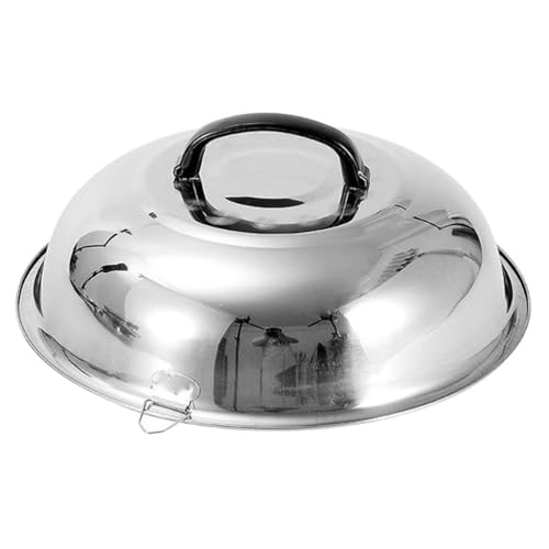 Amosfun Kochtöpfe Abdeckung Verdicken Edelstahl Topf Deckel Wok Abdeckung Küche Gadget von Amosfun