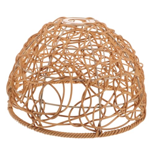 Amosfun Woven Faux Rattan Lampenschirm Handgefertigter Dekorativschirm für Pendelleuchte Geeignet für Wohnzimmer Esszimmer und Schlafzimmer eine Einladende Amosfun Woven Faux Rattan Lampenschirm Handgefertigter Dekorativschirm für Pendelleuchte Geeignet für Wohnzimmer Esszimmer und Schlafzimmer eine Einladende von Amosfun