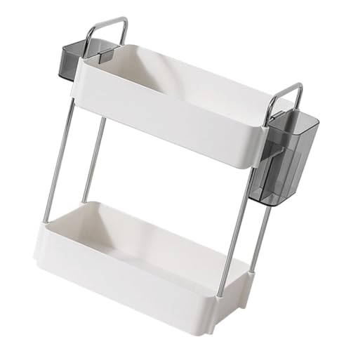 Amosfun Zweischichtiger Kosmetik Organizer Aufbewahrungsregal für Badezimmer und Schminktisch und Platzsparend Amosfun Zweischichtiger Kosmetik Organizer Aufbewahrungsregal für Badezimmer und Schminktisch und Platzsparend von Amosfun