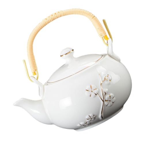 Amosfun Keramik Haushalt Teekessel Für Tee Zuhause Hitzebeständig Mit Griff Für Teetisch Dekoration Großzügiges Design von Amosfun