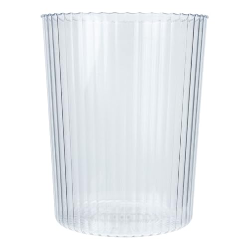 Amosfun durchsichtiger Mülleimer kleiner Mülleimer im Bad Windel Mülltonne Spülung Liner abstellregal ablageregal trashcan dustbin Badezimmer Papiereimer verdickter Papierkorb das Haustier von Amosfun