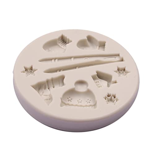 Amosfun kuchenform aus silikon stitch eiswürfelform ice cube mold dekoweihnachten weihnchtsdeko christmas décor Fondantglasur Deckel weihnachtsformen silikon Backform aus Silikon Weiß von Amosfun