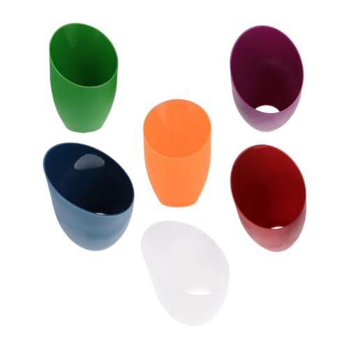Amosfun Kunststoff- -Lampenschirm-Ersatz 6 Stück Geneigter Stehlampenschirm Decken-Kronleuchter-Lichtabdeckungen Für Mehrkopf-Stehlampen Bunt von Amosfun