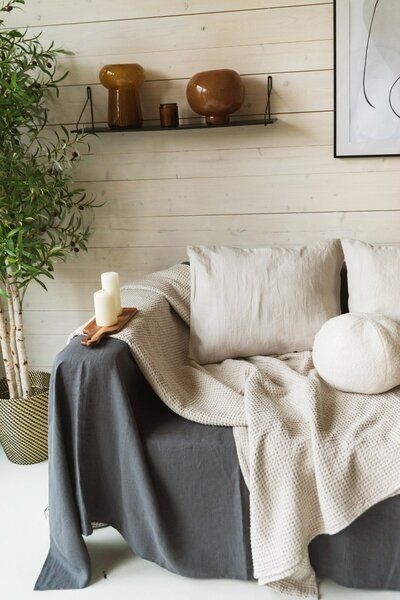AmourLinen Waffeldecke aus Leinen von AmourLinen