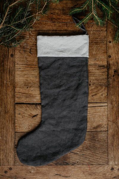AmourLinen Weihnachtsstrumpf aus Leinen von AmourLinen