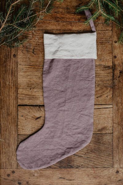 AmourLinen Weihnachtsstrumpf aus Leinen von AmourLinen