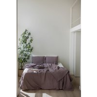 Leinen Dusty Lavendel Bettbezug Lila Bettwäsche Knopfverschluss Twin Queen King Tröster von AmourLinen