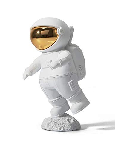 Amoy-Art Modern Skulptur Dekor Astronaut Figur Statue Wohnzimmer Kunst Arts Polyresin Geschenk White 19cm von HAUCOZE