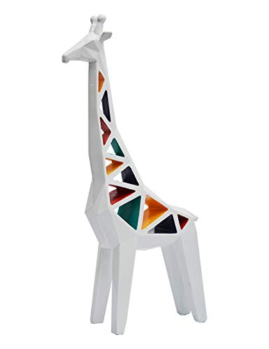 HAUCOZE Modern Dekor Skulptur Giraffe Statue Figuren Tier Geschenk Wohnzimmer Kunst Polyresin Arts Bunte 35cm von HAUCOZE