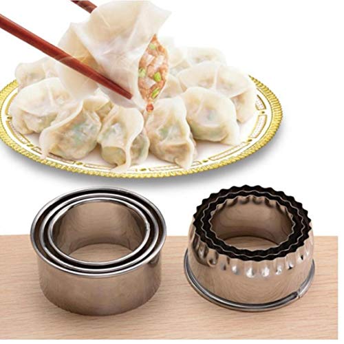 AMOYER 3pcs Dumpling Wrapper Mold Küche Plätzchen Donut Muffin Scone Sandwich Brotkruste Cutter Dumpling Wrapper Mold von AMOYER