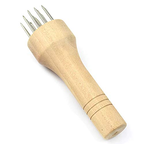 AMOYER Edelstahl Fleischklopfer Mallet Holzgriff Fleisch Blades Nadel Lebensmittel Gadget Rindfleisch Schweinefleisch Huhn Küchenzubehör von AMOYER