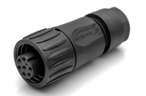 Amphenol C016 30D006 110 12 ecomate Kabeldose 6-polig + PE Staubkappe Dichtung I Rundstecker I schwarz Amphenol C016 30D006 110 12 ecomate Kabeldose 6-polig + PE Staubkappe Dichtung I Rundstecker I schwarz von Amphenol