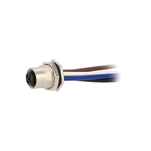 M12T-04PFFS-SF8B15 Buchse M12 PIN: 4 weiblich Code T-Power Leitungen IP67 12A AM von AMPHENOL