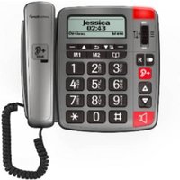Amplicomms PowerTel 196 Schnurgebundenes Seniorentelefon Geräuschreduzierung, Freisprechen, Optisch von Amplicomms