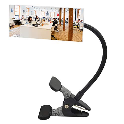 Clip On Sicherheitsspiegel, Ampper Convex Cubicle Mirror für persönliche Sicherheit und Sicherheits Schreibtisch Rückblickmonitore oder überall (6.69" x 2.95", Rechteck) von Ampper