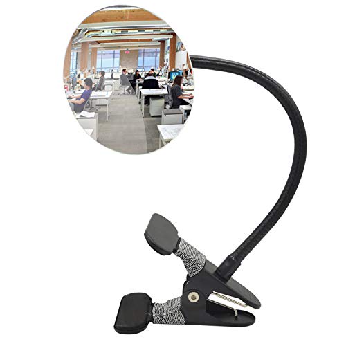 Clip On Sicherheitsspiegel, Ampper Convex Cubicle Mirror für persönliche Sicherheit und Sicherheits Schreibtisch Rückansichtsmonitore oder überall (3.35", rund) von Ampper