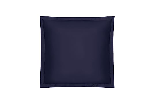 Amqua Mako Satin Kissenbezug (1x) aus ägyptischer Baumwolle 40x40 cm, dunkelblau/Navy von Amqua