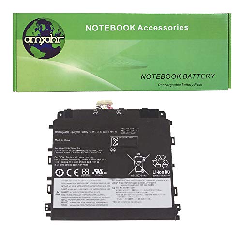 amsahr 45N1714-05 Ersatzakku Lenovo 45N1714, ThinkPad 8 (20BN000UGE (3.8V, 20.52Wh, 5400mAh, 2-Zellen) - Beinhaltet Mini Optical Mouse schwarz von Amsahr