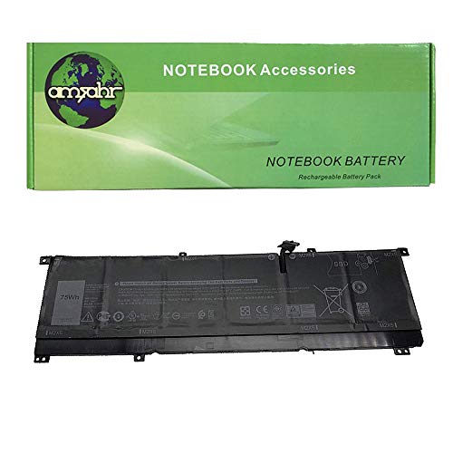 amsahr 8N0T7-05 Ersatz Batterie für Dell XPS 15 9575 - Includes Mini Optical Mouse schwarz von Amsahr